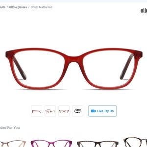 Ottoto Clear red Mattia Glasses